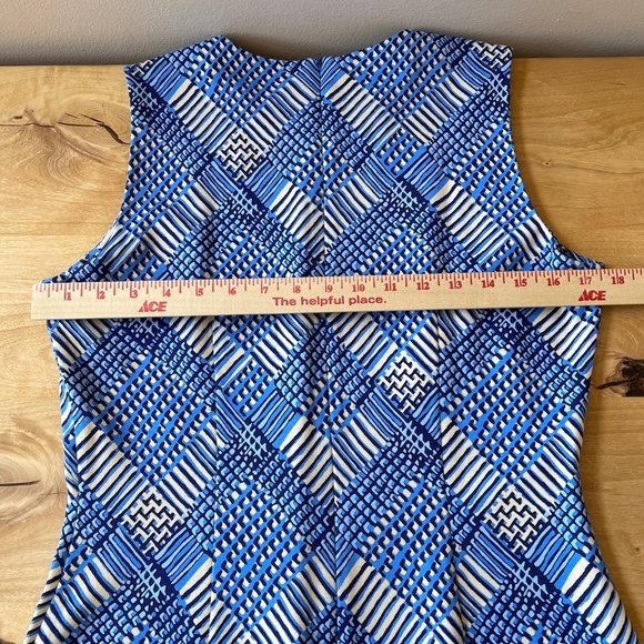 J MCLAUGHLIN DEVON DRESS M SHEATH PLAID SUMMER CASUAL OFFICE COASTAL TRAVEL - Picture 7 of 12